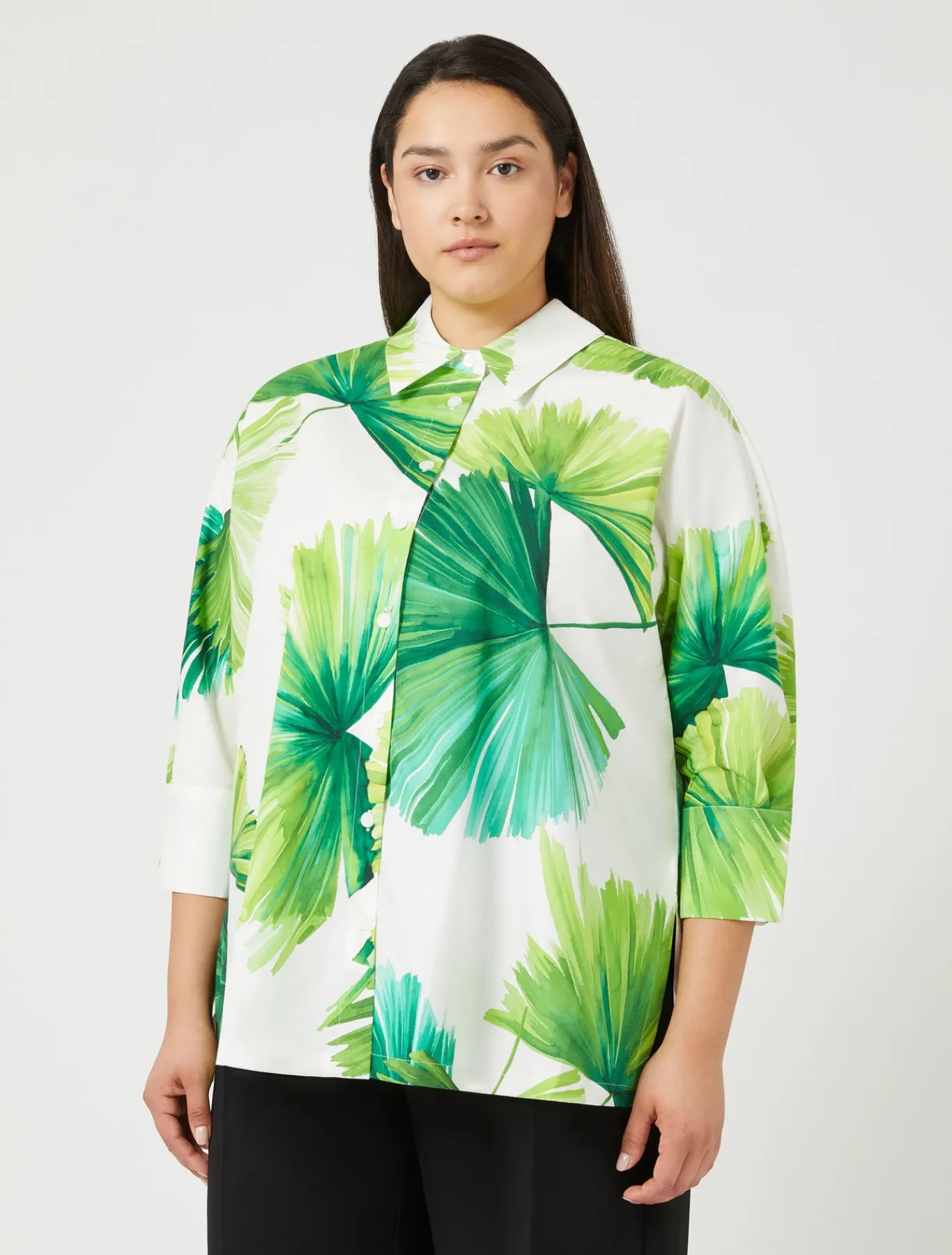 Marina Rinaldi Camicie & Bluse | Camicie & Bluse*Camicia in popeline stampato BIANCO