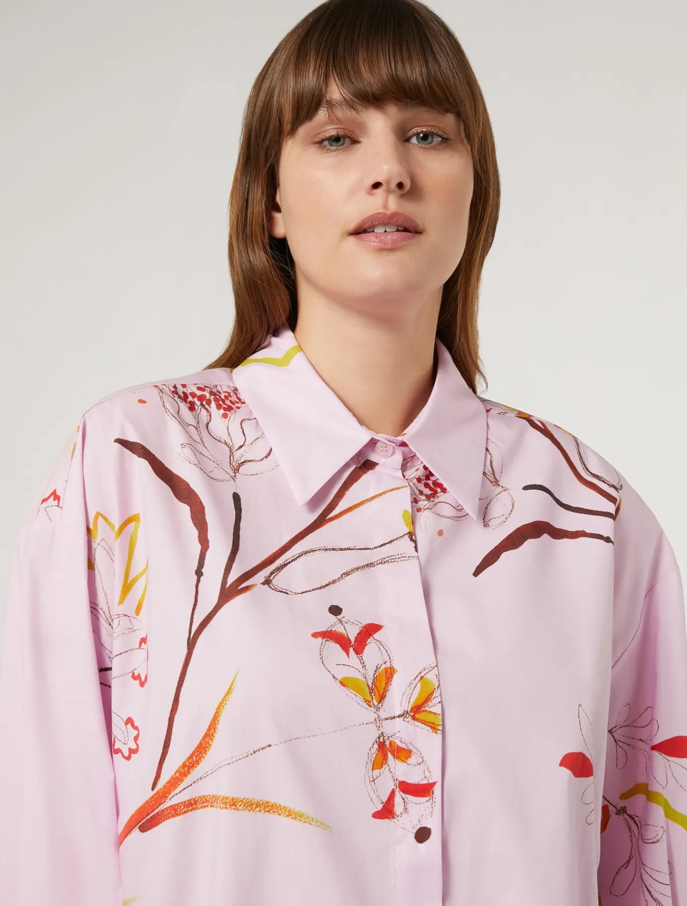 Marina Rinaldi Camicie & Bluse | Camicie & Bluse*Camicia in popeline stampato ROSA
