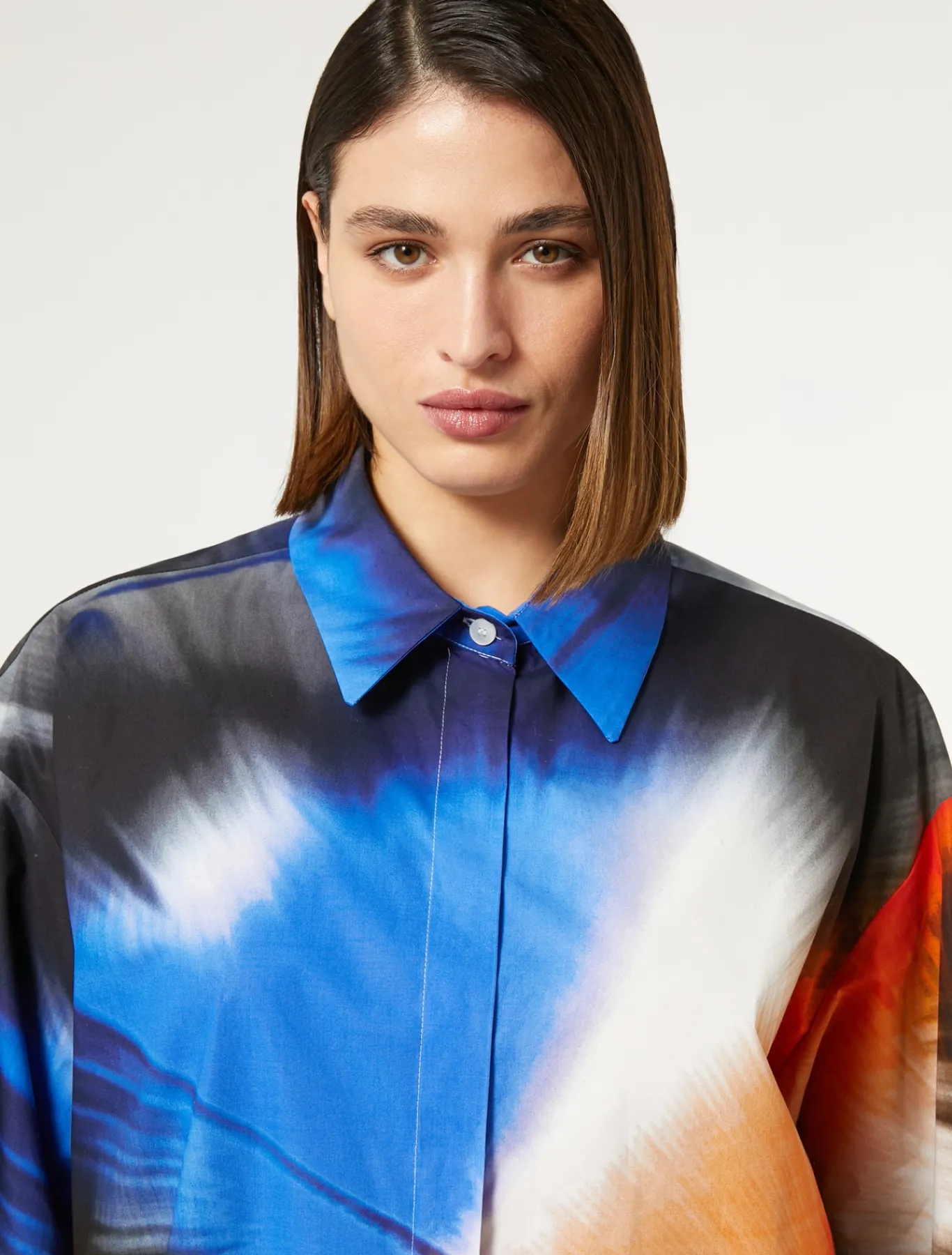 Marina Rinaldi Camicie & Bluse | Camicie & Bluse*Camicia in popeline stampato BIANCO