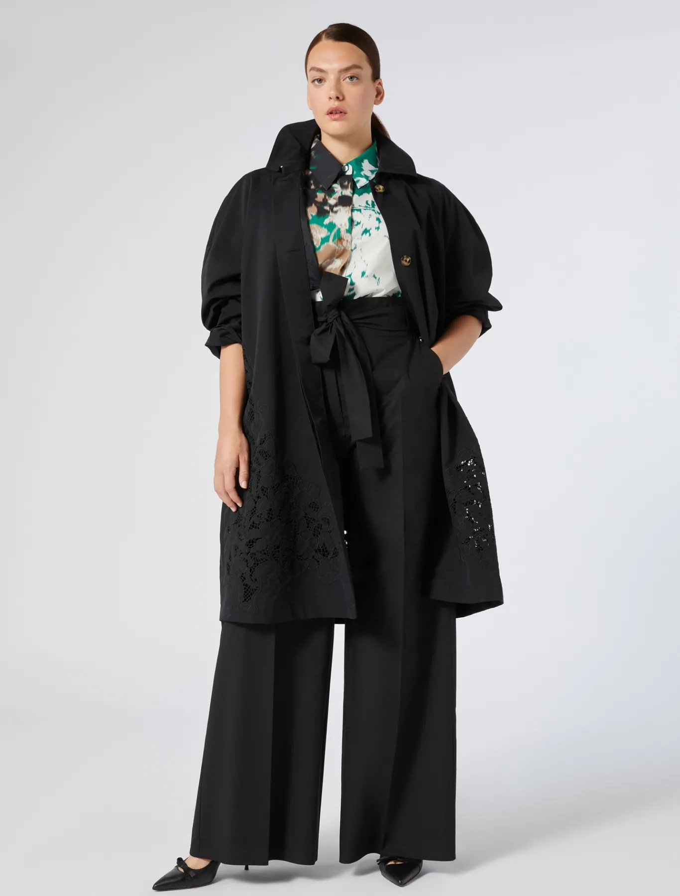 Marina Rinaldi Camicie & Bluse | Camicie & Bluse*Camicia in popeline stampato BIANCO