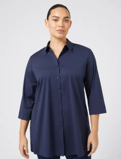 Marina Rinaldi Camicie & Bluse | Camicie & Bluse*Camicia in popeline stretch BLUETTE