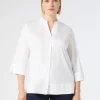 Marina Rinaldi Camicie & Bluse | Camicie & Bluse*Camicia in popeline stretch BIANCOOTTICO