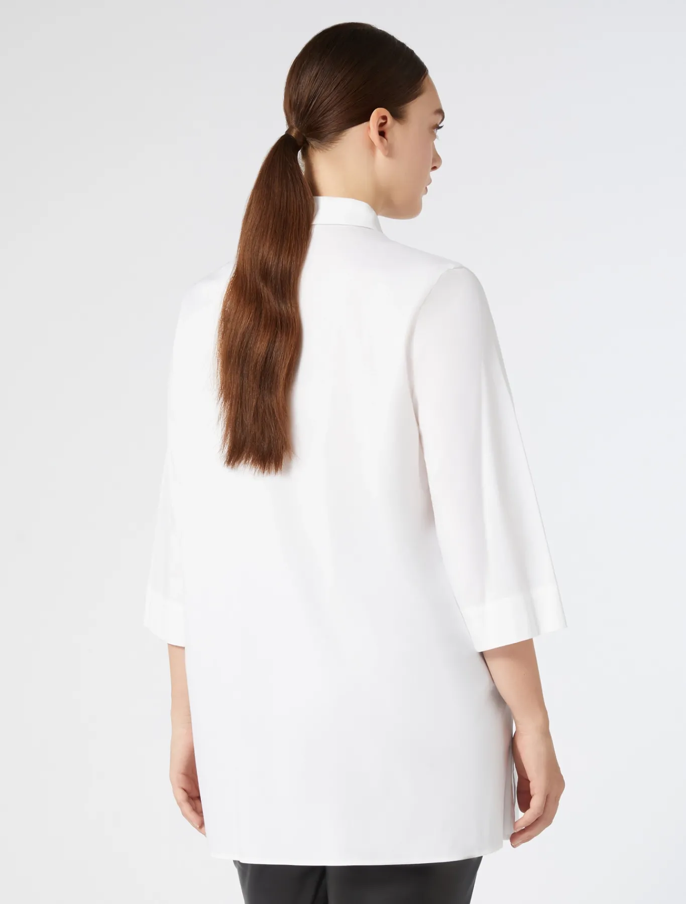 Marina Rinaldi Camicie & Bluse | Camicie & Bluse*Camicia in popeline stretch BIANCOOTTICO