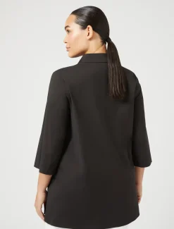Marina Rinaldi Camicie & Bluse | Camicie & Bluse*Camicia in popeline stretch NERO