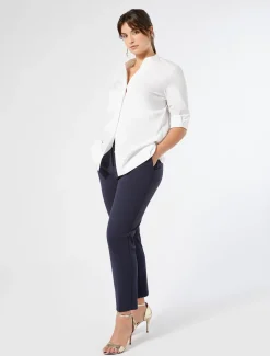 Marina Rinaldi Camicie & Bluse | Camicie & Bluse*Camicia in popeline stretch BIANCOOTTICO