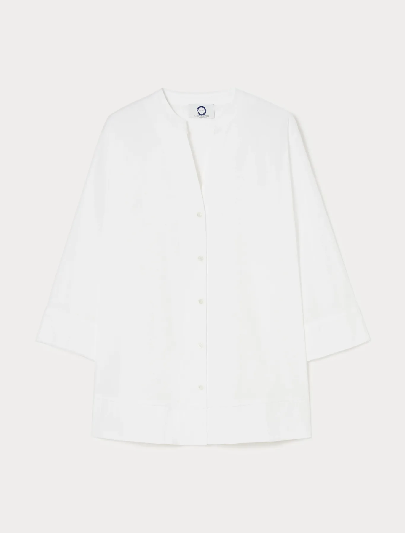 Marina Rinaldi Camicie & Bluse | Camicie & Bluse*Camicia in popeline stretch BIANCOOTTICO