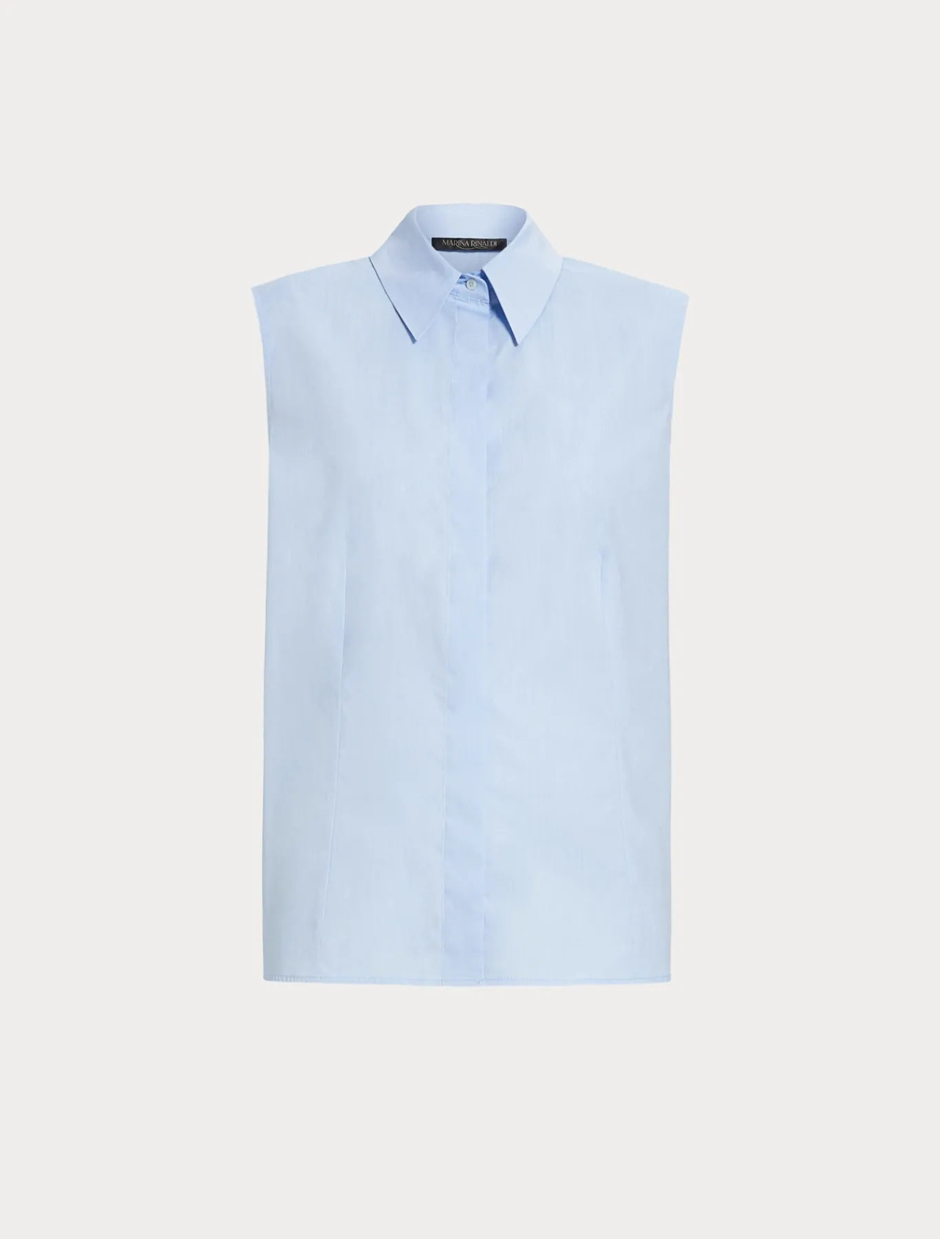 Marina Rinaldi Camicie & Bluse | Camicie & Bluse*Camicia in popeline tinto filo CIELO