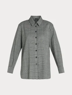 Marina Rinaldi Camicie & Bluse | Camicie & Bluse*Camicia in Principe di Galles NERO