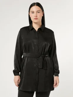 Marina Rinaldi Camicie & Bluse | Camicie & Bluse*Camicia in raso NERO