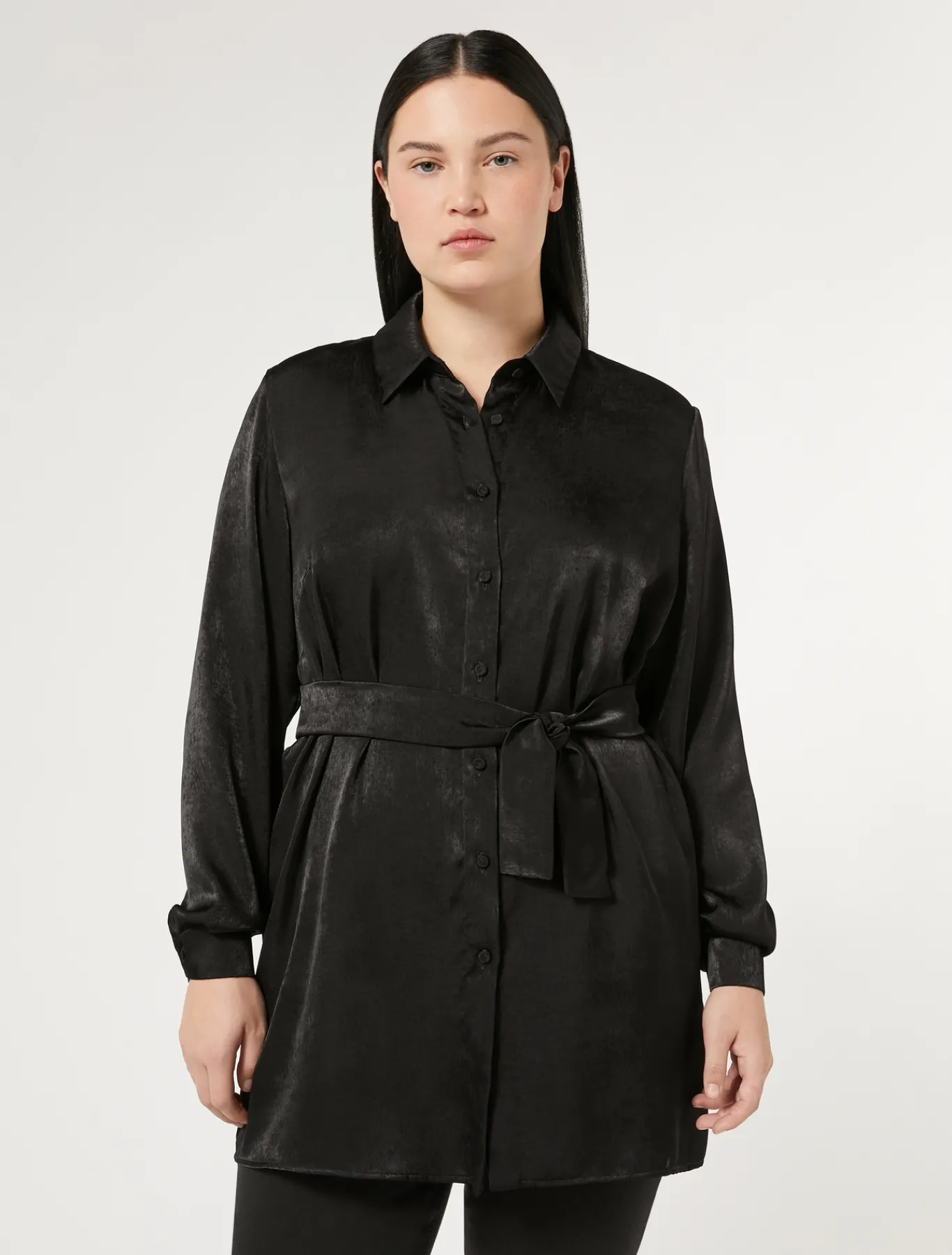 Marina Rinaldi Camicie & Bluse | Camicie & Bluse*Camicia in raso NERO