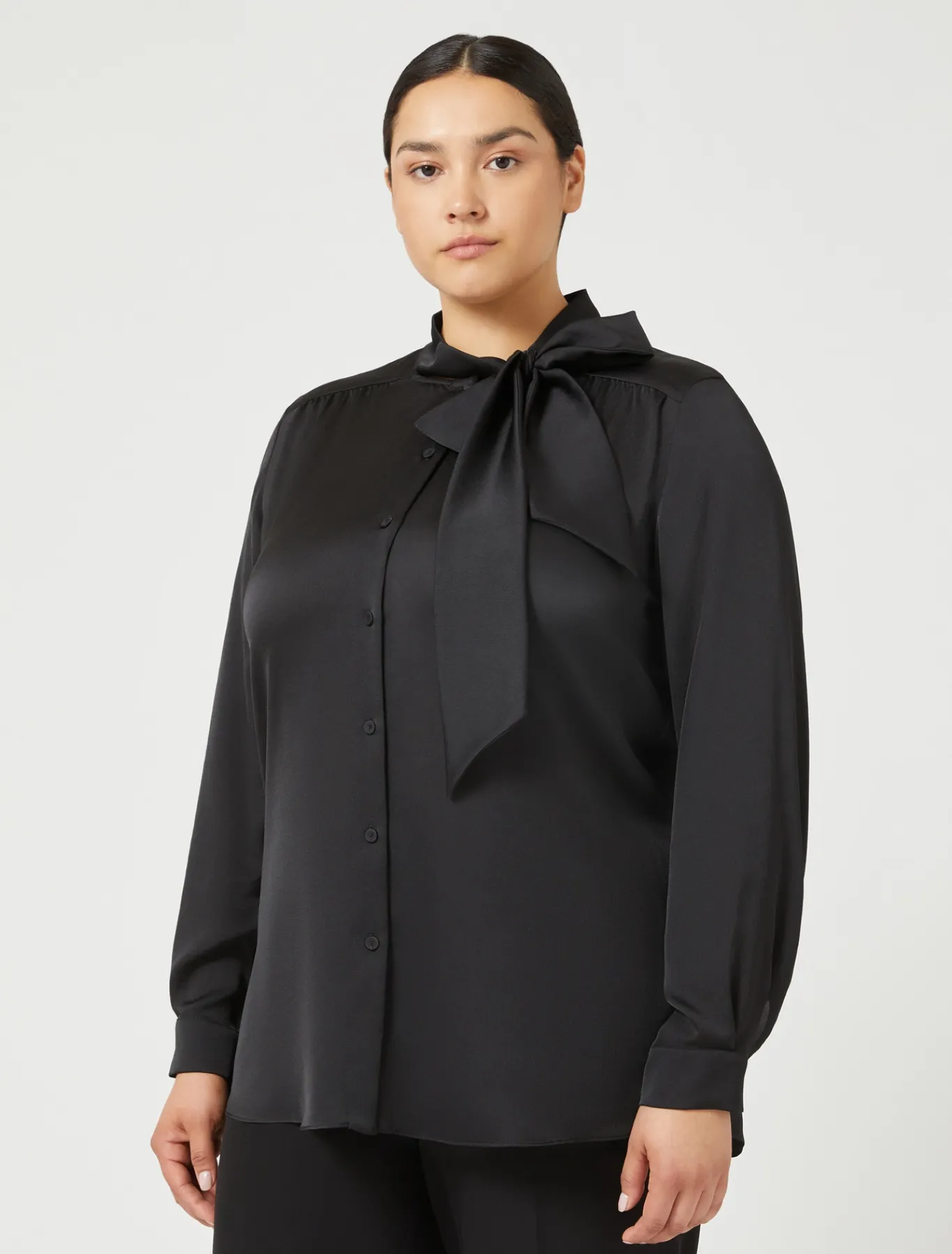 Marina Rinaldi Camicie & Bluse | Camicie & Bluse*Camicia in raso NERO