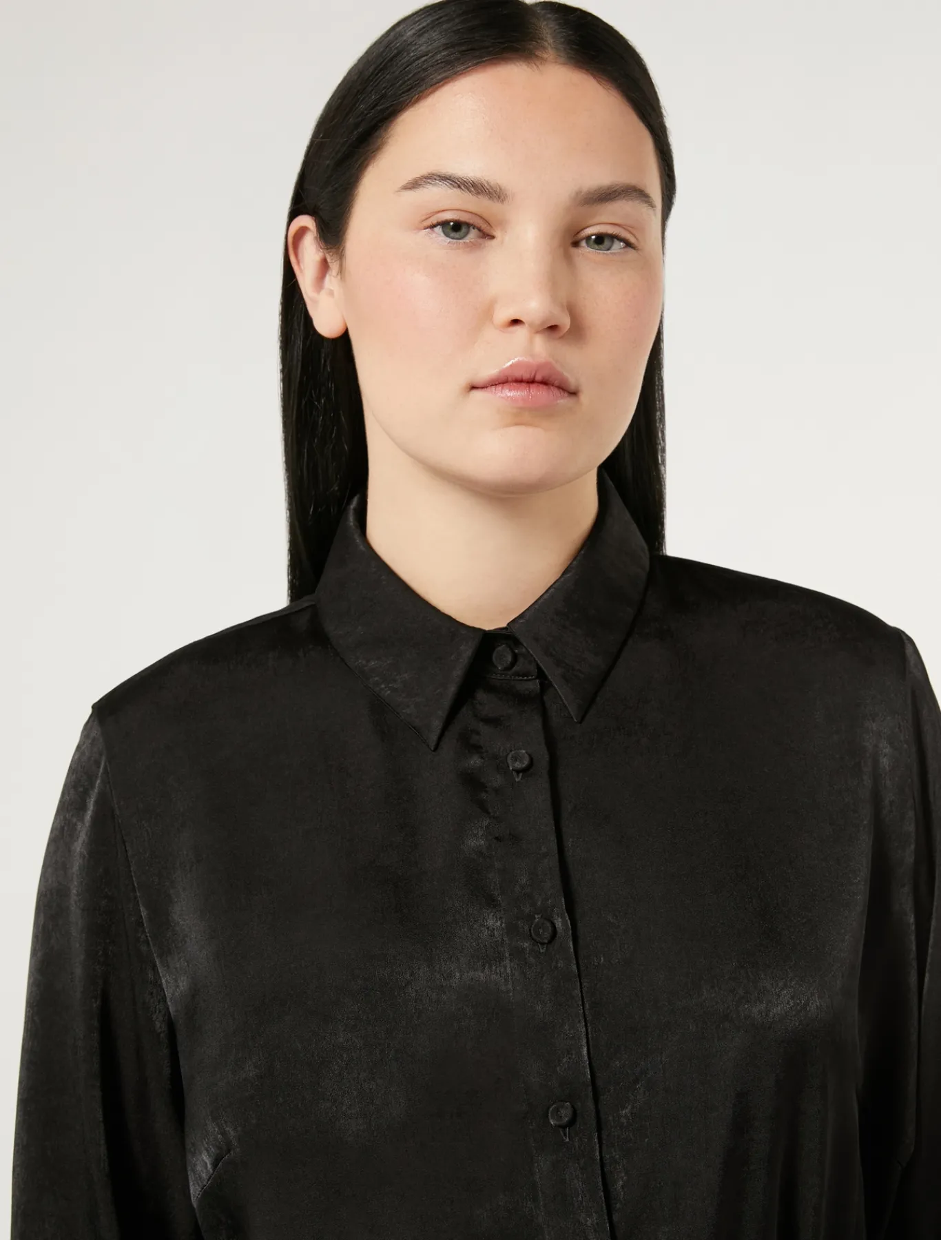Marina Rinaldi Camicie & Bluse | Camicie & Bluse*Camicia in raso NERO