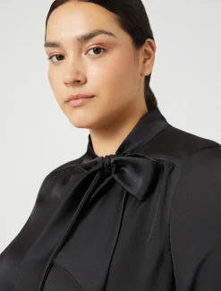 Marina Rinaldi Camicie & Bluse | Camicie & Bluse*Camicia in raso NERO