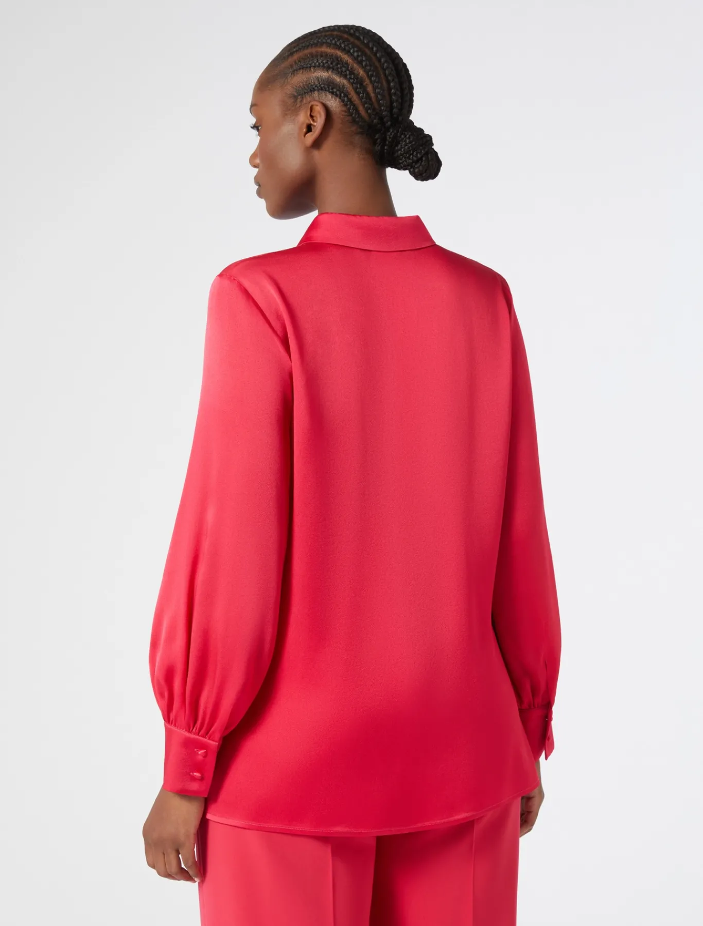 Marina Rinaldi Bluse | Camicie & Bluse*Camicia in satin leggero FUXIA