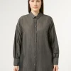 Marina Rinaldi Camicie & Bluse | Camicie & Bluse*Camicia in tela di cotone e seta GRIGIOSCURO