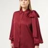 Marina Rinaldi Selezione Elegante | Collezione Elegante*Camicia in tessuto tecnico RUBINO