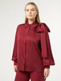 Marina Rinaldi Selezione Elegante | Collezione Elegante*Camicia in tessuto tecnico RUBINO
