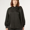 Marina Rinaldi Selezione Elegante | Collezione Elegante*Camicia in tessuto tecnico NERO