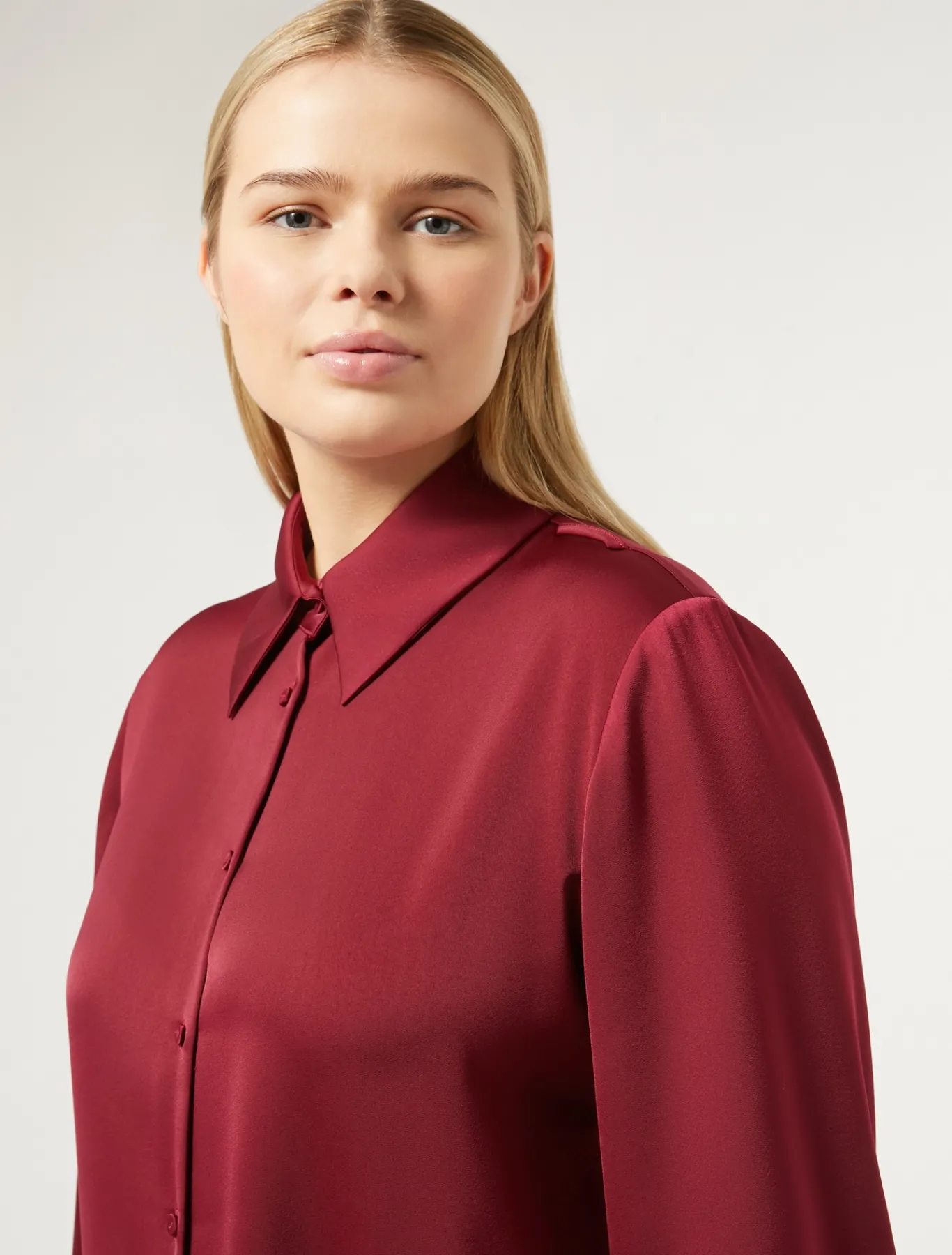 Marina Rinaldi Selezione Elegante | Collezione Elegante*Camicia in tessuto tecnico RUBINO