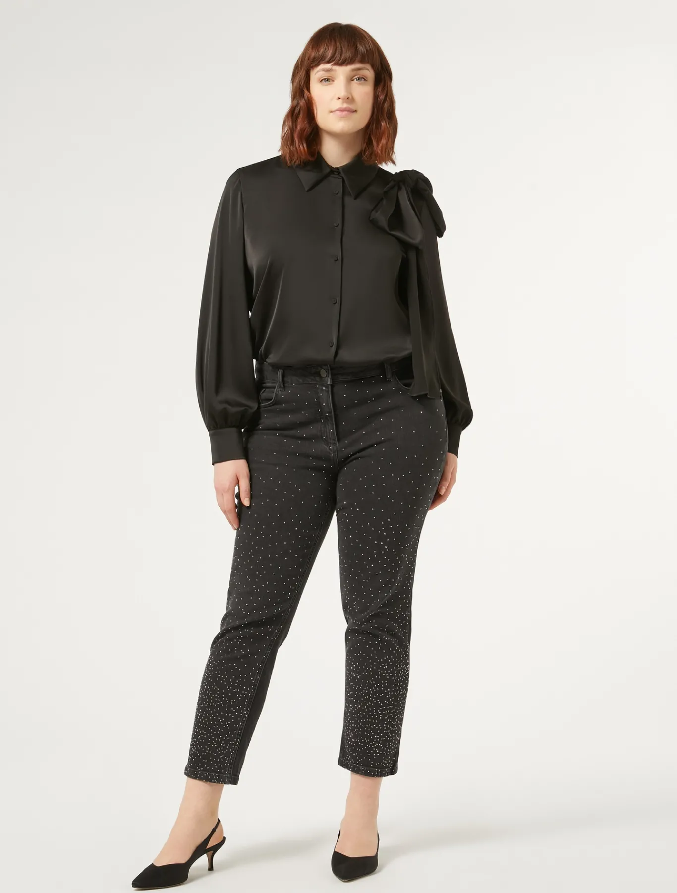 Marina Rinaldi Selezione Elegante | Collezione Elegante*Camicia in tessuto tecnico NERO