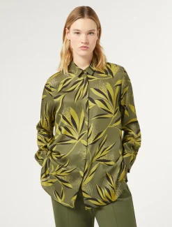 Marina Rinaldi Camicie & Bluse | Camicie & Bluse*Camicia in twill stampato VERDEMUSCHIO
