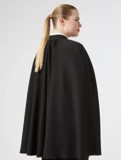 Marina Rinaldi Giacche | Cappotti & Trench*Cappa in crêpe envers satin NERO