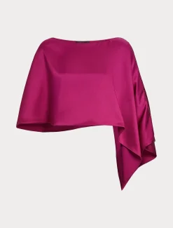 Marina Rinaldi Giacche | Accessori*Cappa in crêpe envers satin LAMPONE