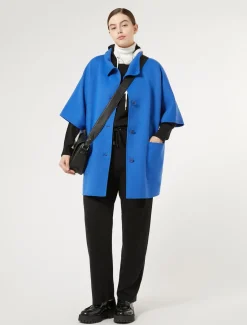 Marina Rinaldi Cappotti & Trench | Cappotti & Trench*Cappa in double di misto lana BLU