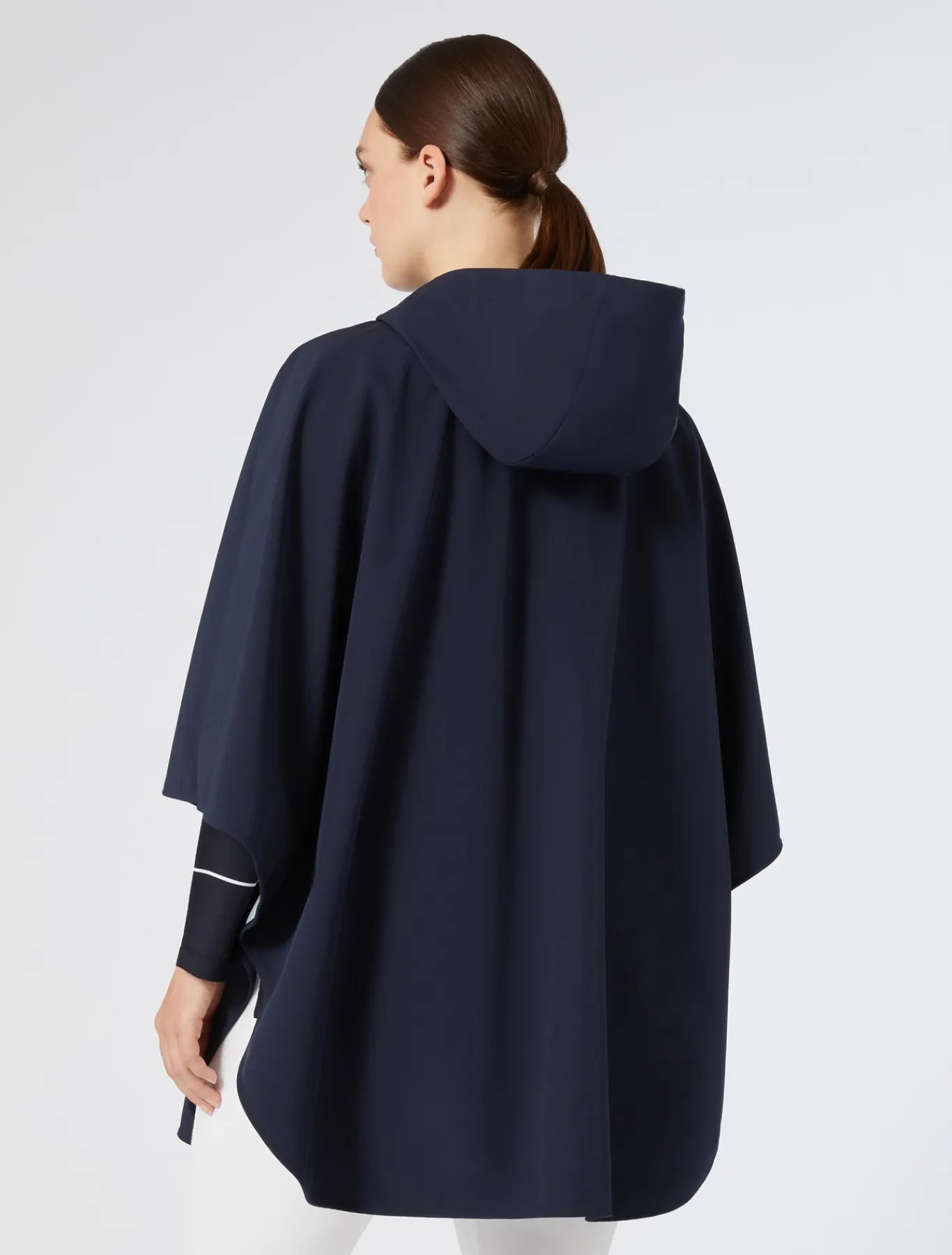 Marina Rinaldi Accessori | Accessori*Cappa in tela e jersey mélange BLUNOTTE