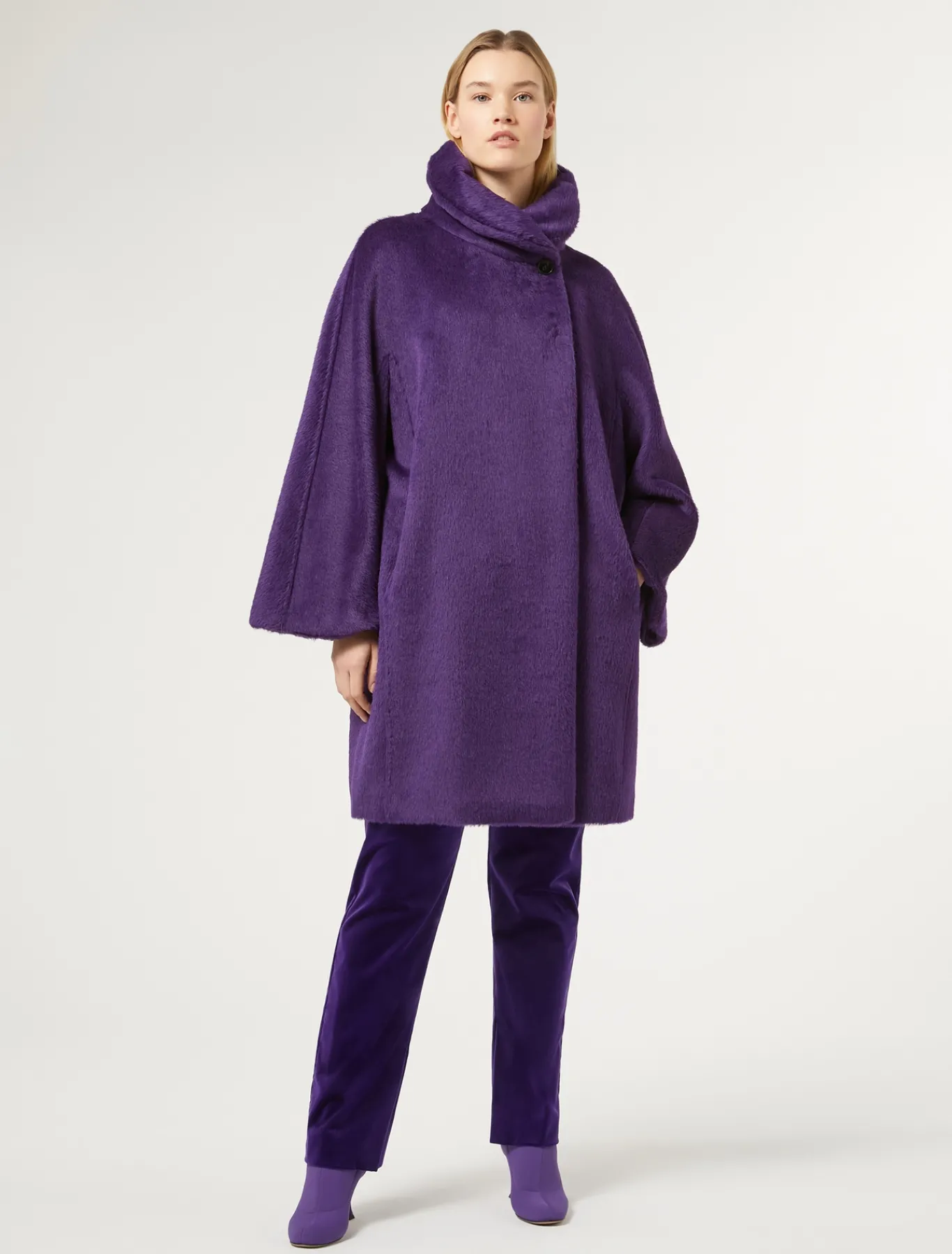 Marina Rinaldi Cappotti & Trench | Cappotti & Trench*Cappotto in alpaca e lana VIOLA