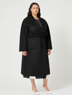 Marina Rinaldi Cappotti & Trench | Cappotti & Trench*Cappotto in double di cachemire NERO