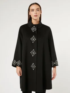 Marina Rinaldi Giacche | Cappotti & Trench*Cappotto in double di lana NERO