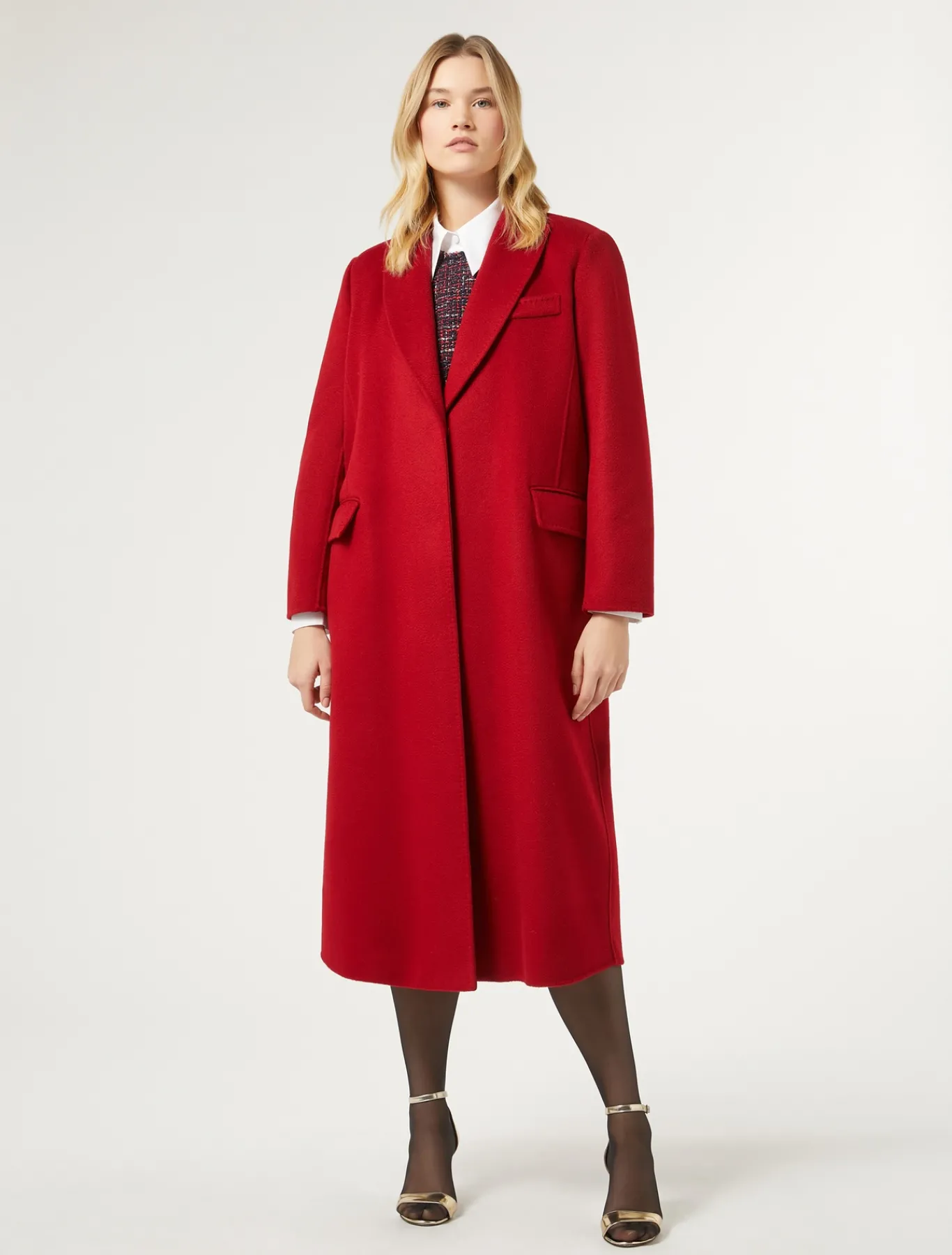 Marina Rinaldi Cappotti & Trench | Cappotti & Trench*Cappotto in double di lana ROSSO