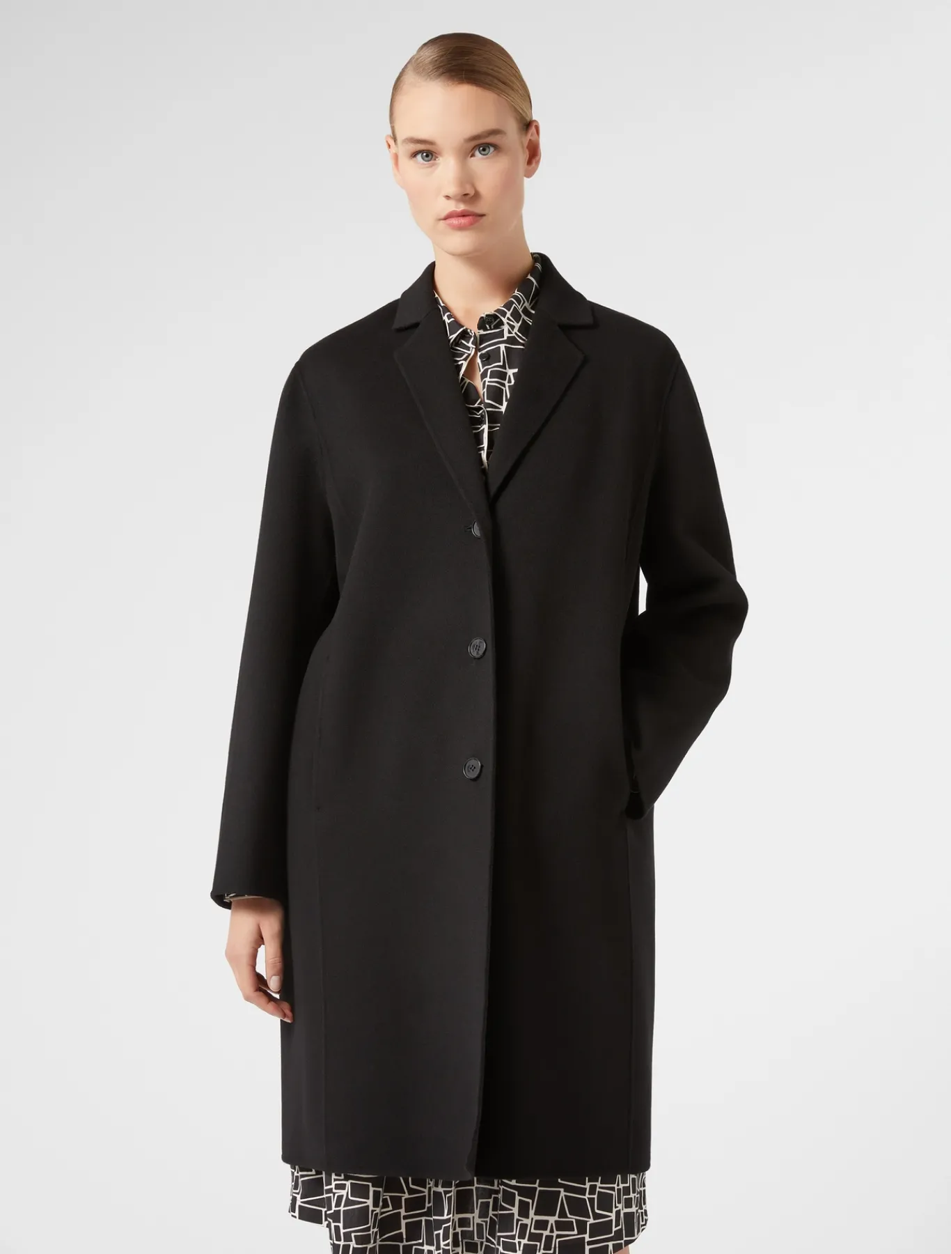 Marina Rinaldi Cappotti & Trench | Cappotti & Trench*Cappotto in double di lana e cachemire NERO
