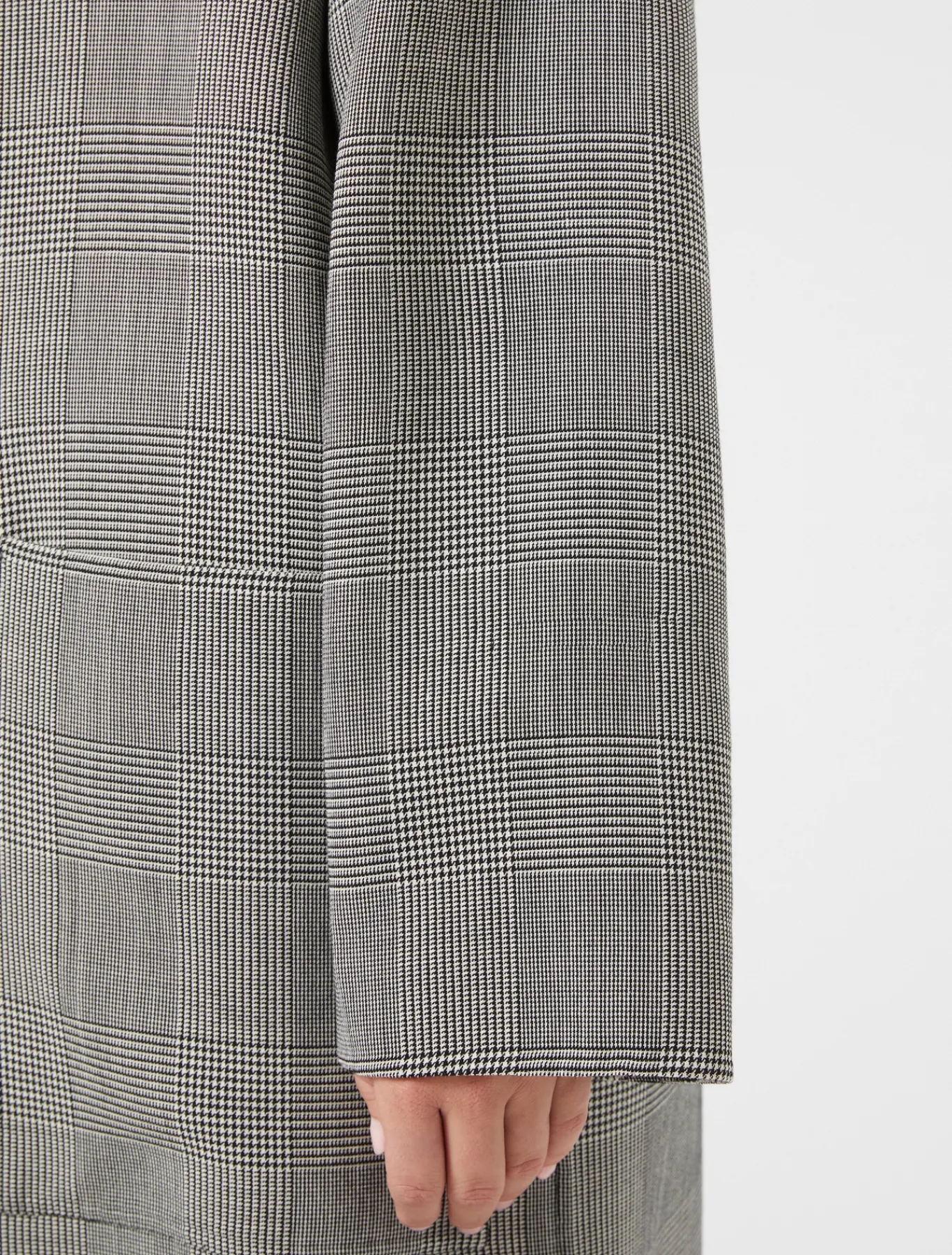 Marina Rinaldi Cappotti & Trench | Cappotti & Trench*Cappotto in double di lana check NEROBIANCO