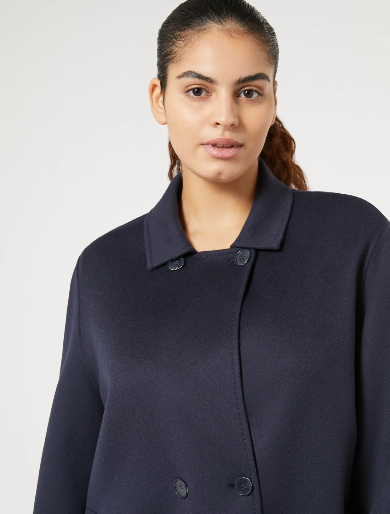 Marina Rinaldi Cappotti & Trench | Cappotti & Trench*Cappotto in double di lana e cachemire BLUNOTTE