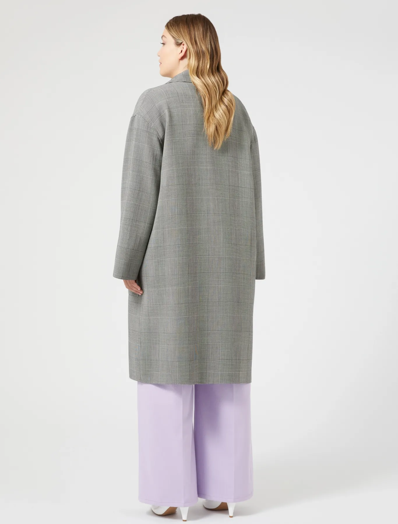 Marina Rinaldi Cappotti & Trench | Cappotti & Trench*Cappotto in double di lana check NEROBIANCO