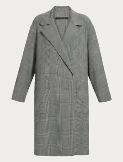 Marina Rinaldi Cappotti & Trench | Cappotti & Trench*Cappotto in double di lana check NEROBIANCO