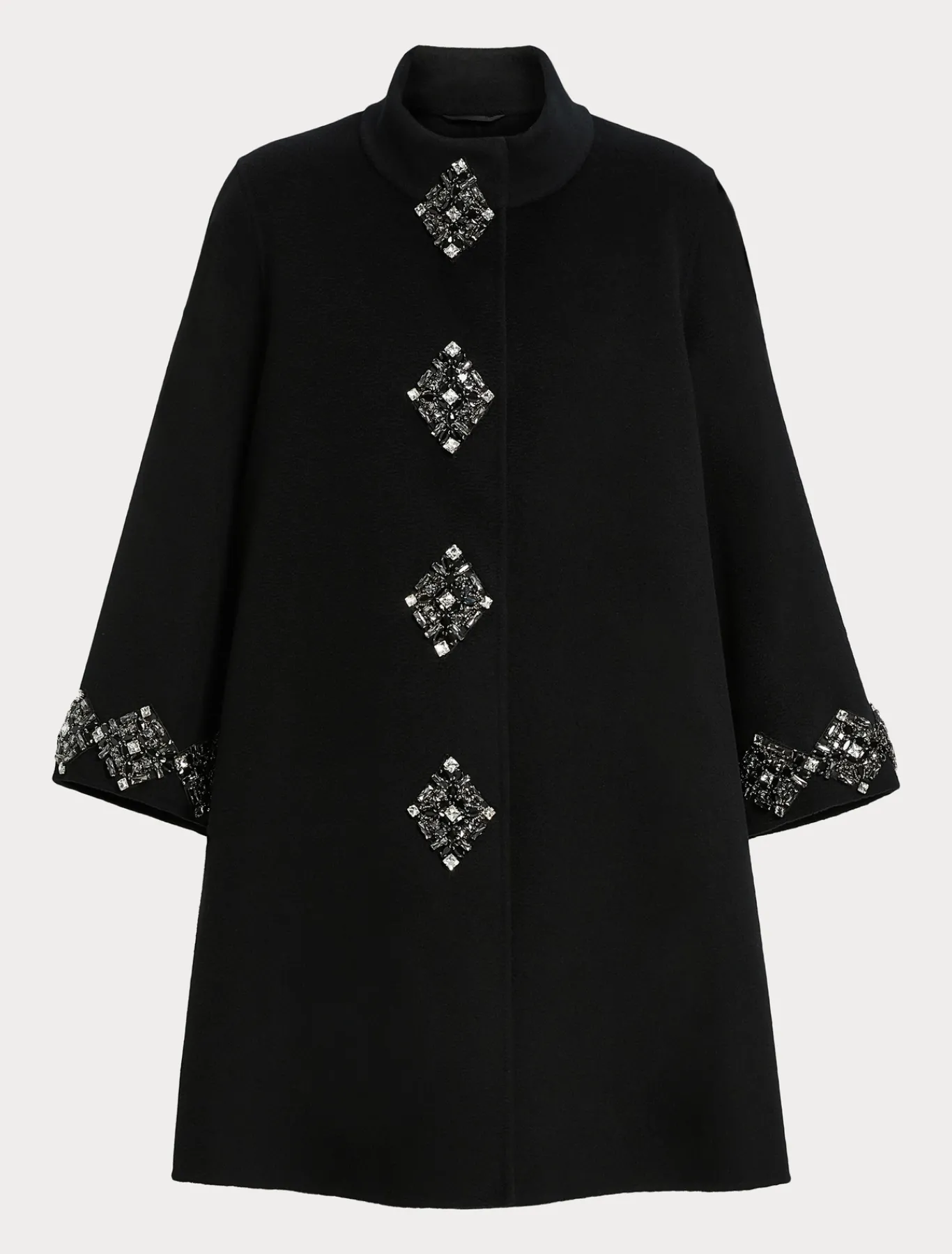 Marina Rinaldi Giacche | Cappotti & Trench*Cappotto in double di lana NERO