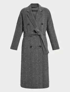 Marina Rinaldi Cappotti & Trench | Cappotti & Trench*Cappotto in double di lana con ricami BIANCONERO