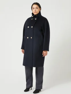 Marina Rinaldi Cappotti & Trench | Cappotti & Trench*Cappotto in drap di lana BLUNOTTE