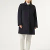 Marina Rinaldi Cappotti & Trench | Cappotti & Trench*Cappotto in drap di lana BLUNOTTE