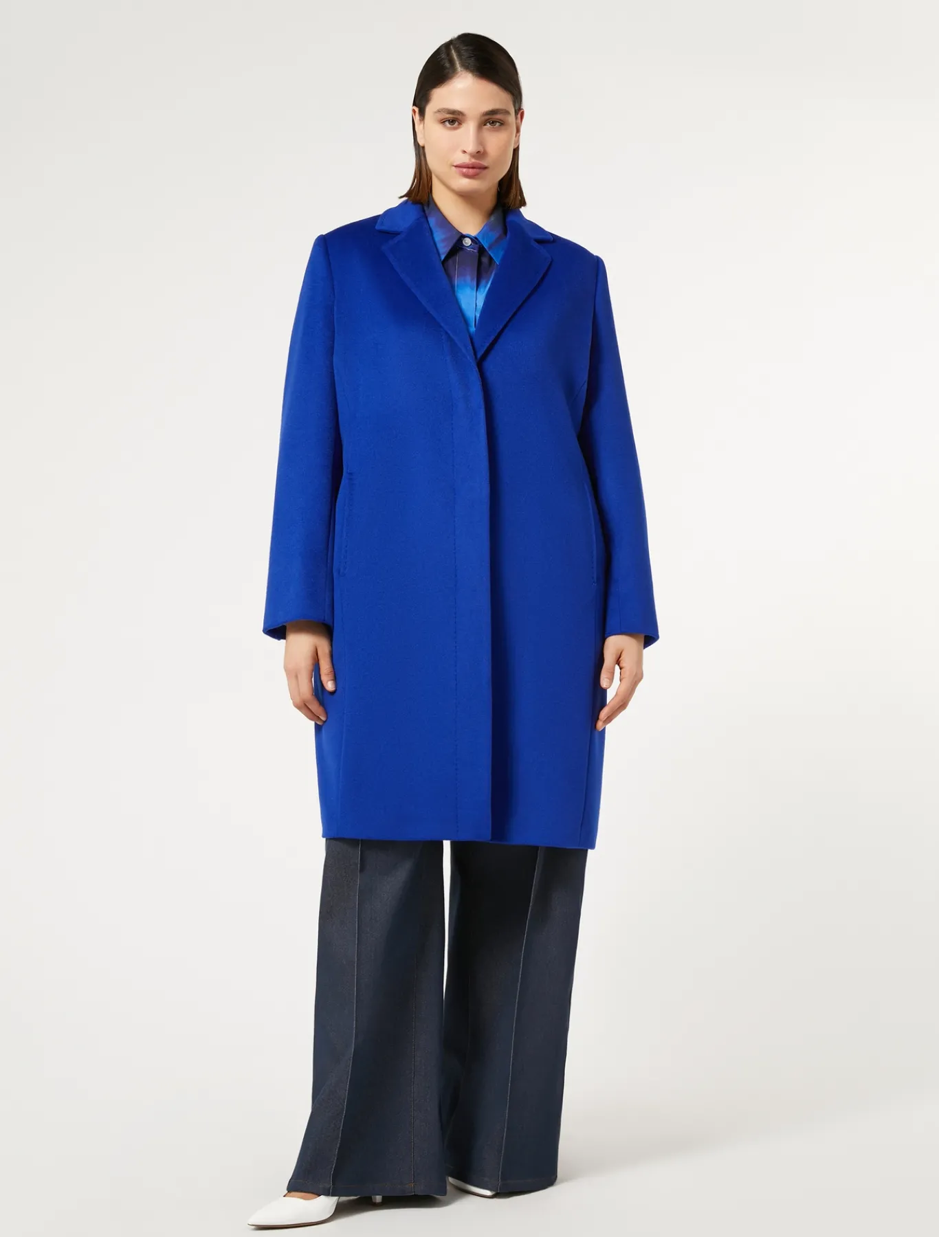 Marina Rinaldi Cappotti & Trench | Cappotti & Trench*Cappotto in drap di lana BLUETTE