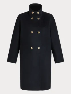 Marina Rinaldi Cappotti & Trench | Cappotti & Trench*Cappotto in drap di lana BLUNOTTE