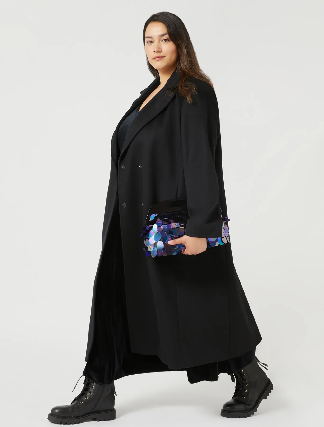 Marina Rinaldi Cappotti & Trench | Cappotti & Trench*Cappotto in drap di lana NERO
