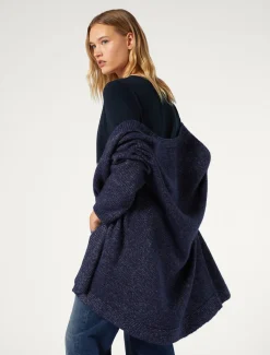 Marina Rinaldi Cappotti & Trench | Cappotti & Trench*Cappotto in filato di maglia BLUMARINO