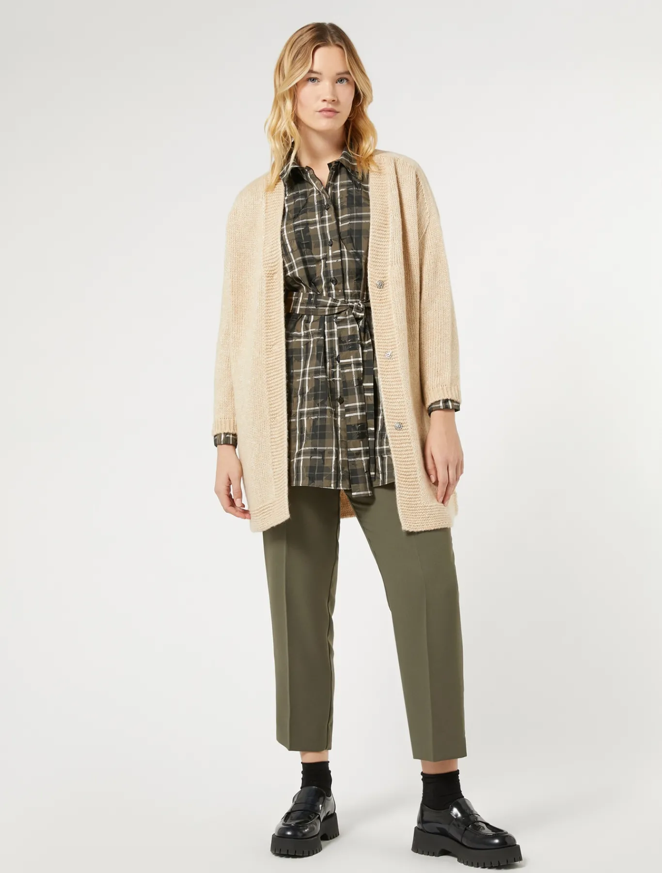 Marina Rinaldi Cappotti & Trench | Cappotti & Trench*Cappotto in filato di maglia ALBINO
