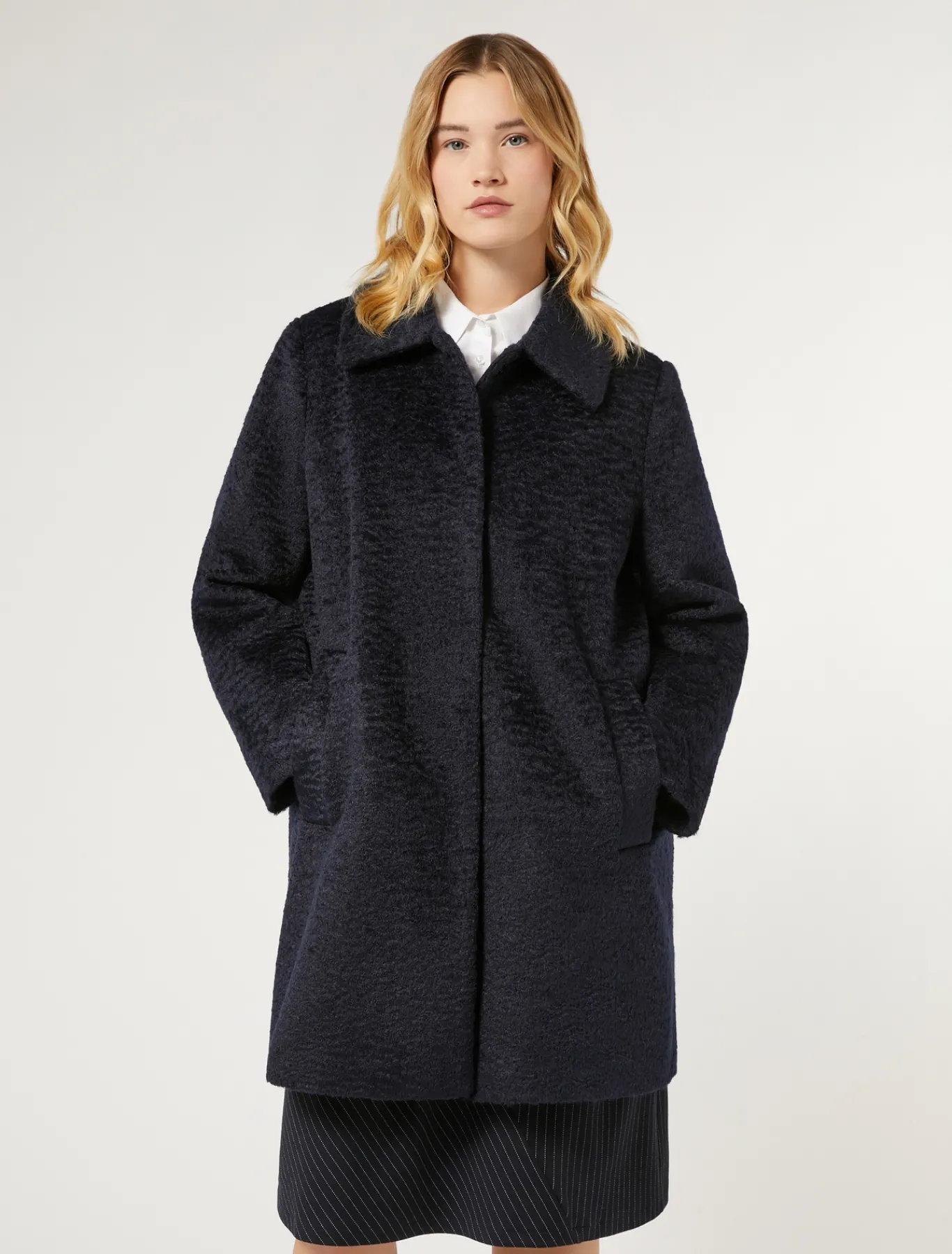 Marina Rinaldi Cappotti & Trench | Cappotti & Trench*Cappotto in jersey BLUMARINO