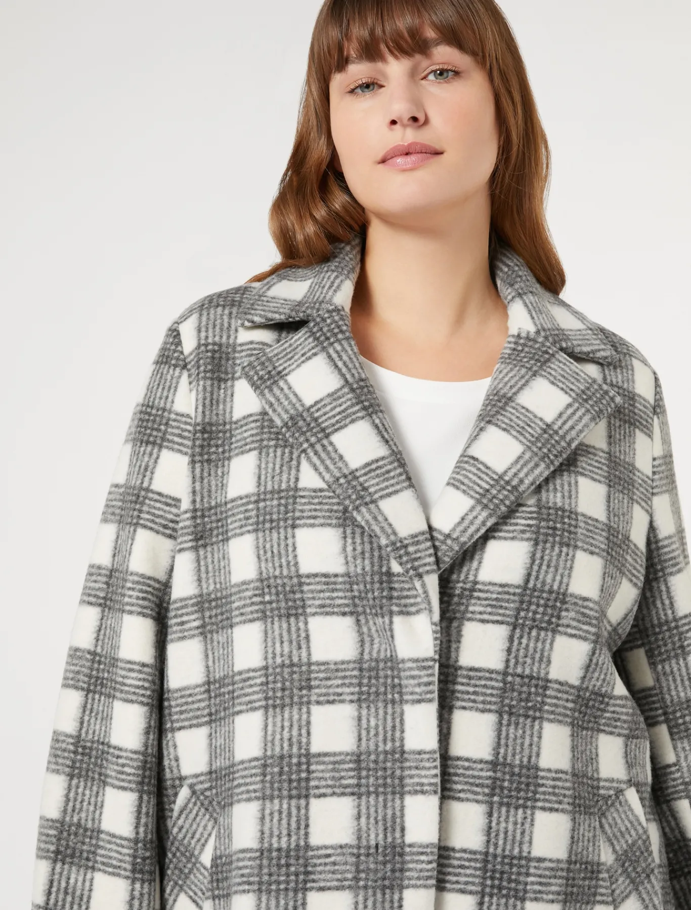 Marina Rinaldi Cappotti & Trench | Cappotti & Trench*Cappotto in jersey stretch BIANCO
