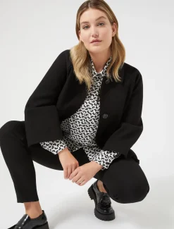 Marina Rinaldi Cappotti & Trench | Cappotti & Trench*Cappotto in jersey stretch NERO
